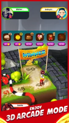 Snakes and Ladders 3D Online screenshot №6
